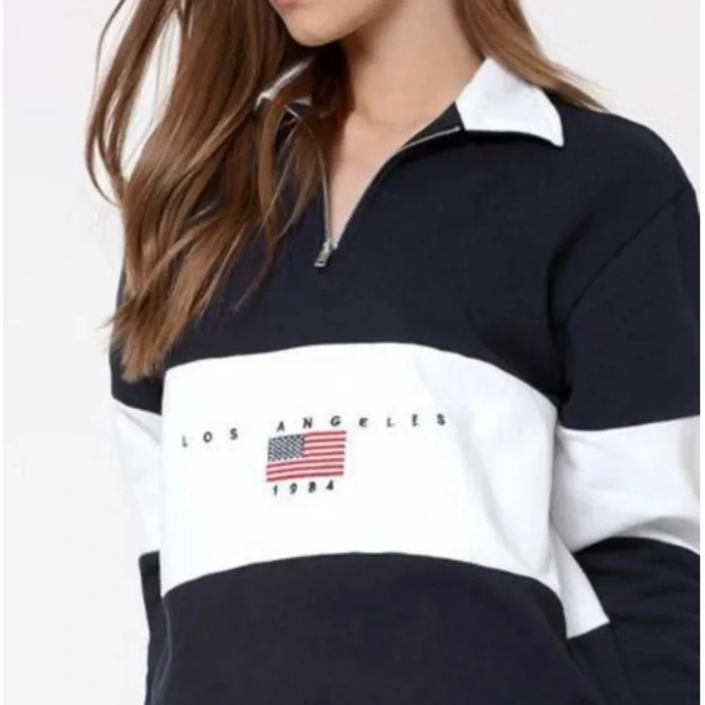 JohnGalt vintage inspired quarter zip sweatshirt - Picture 3 of 7